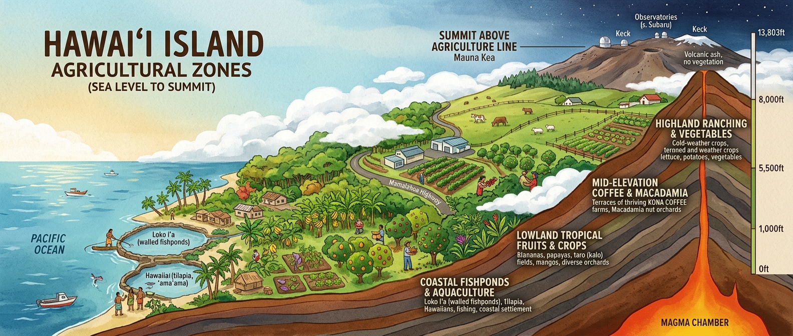 Regional agriculture cross-section