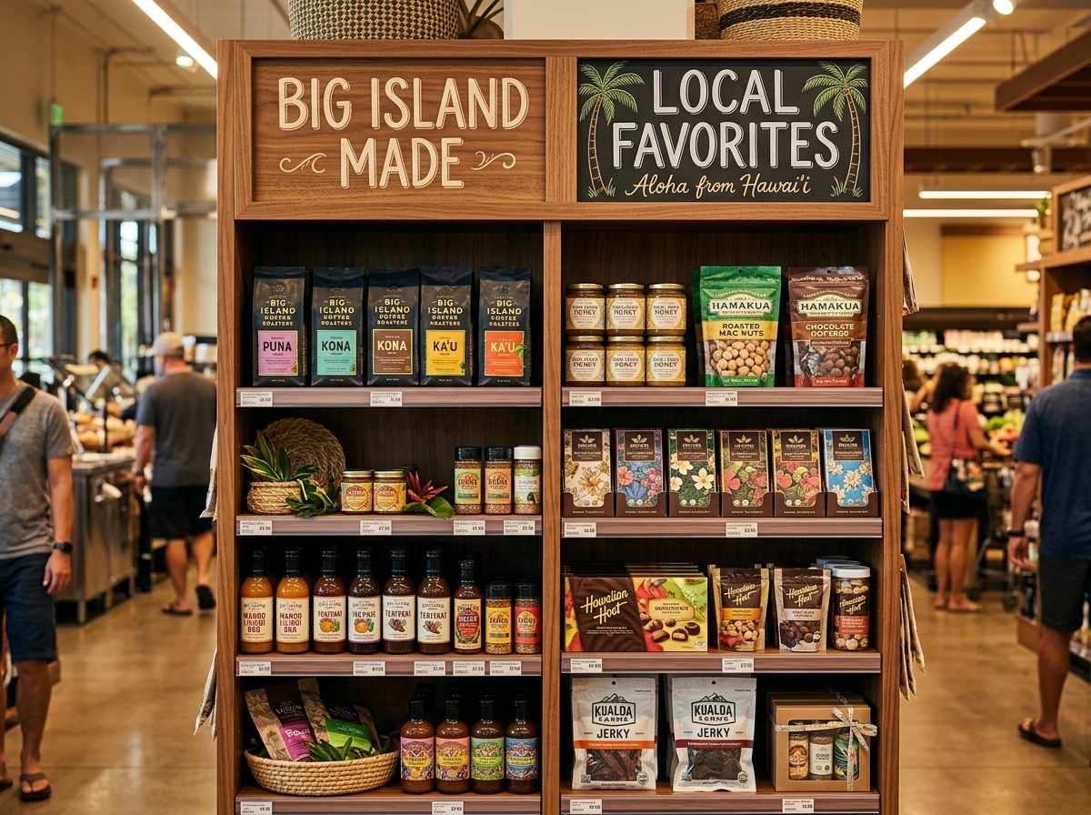Local products on retail shelves